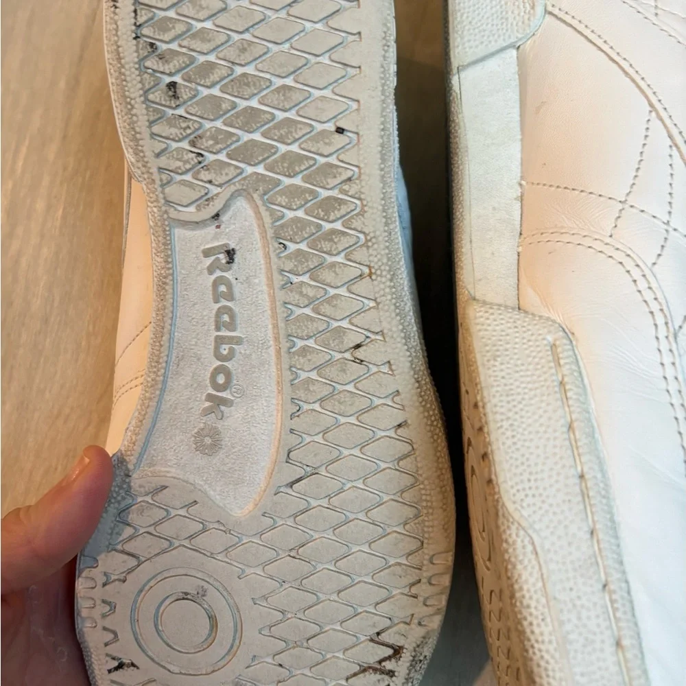 Reebok White Mens Sneakers, Sz 9.5 Used - Picture 5 of 11